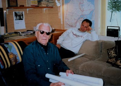 Ross Toms and Avrom Howard in Ross’s study, circa 1992.